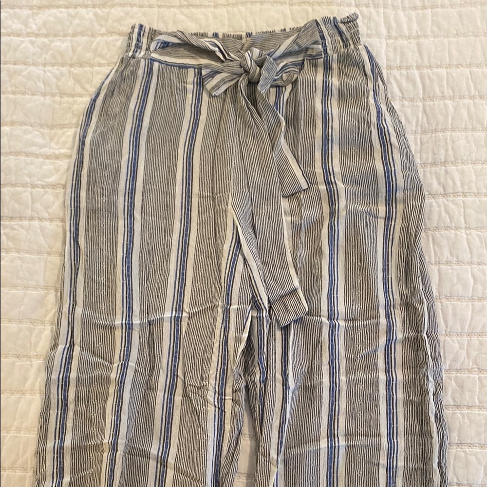 Striped Linen Pants